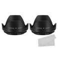 thumbnail image 1 of Uxcell 52mm Camera Lens Hood, 2Pcs Flower Lens Hood Protector with Cleaning Cloth, 1 of 5