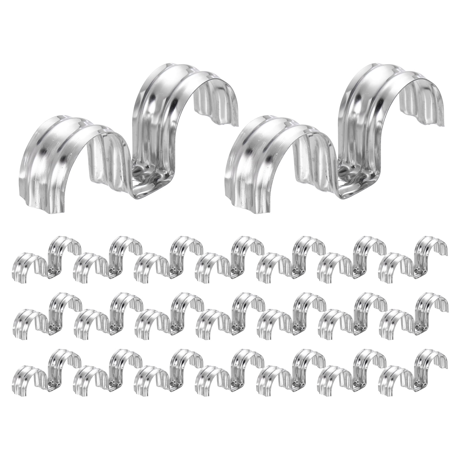 Uxcell 52pcs Conduit Clamp 1 1/4 Inch, 2 Hole Stainless Steel Pipe ...
