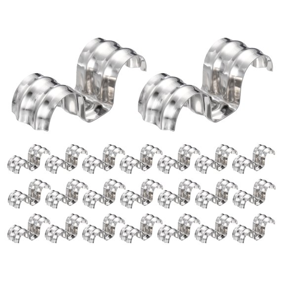 Uxcell 52pcs Conduit Clamp 13/16 Inch, 2 Hole Stainless Steel Pipe ...