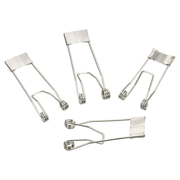 Uxcell 52x19mm Fix Clamps for Ceiling Lamp Recessed Light Downlight Spring Clips 10 Pack