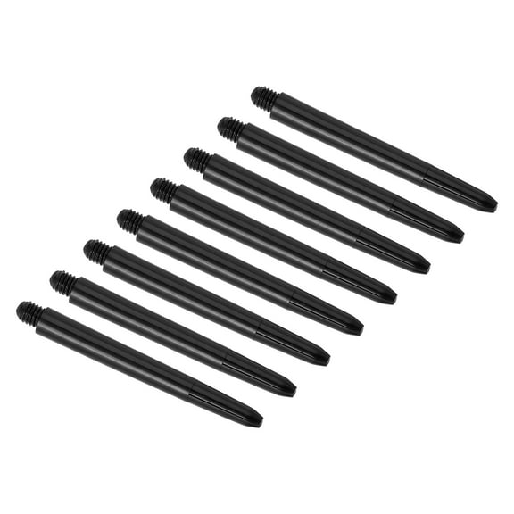 Uxcell 53mm 2BA Thread Plastic Dart Shafts Dart Stems, Black 50 Pack