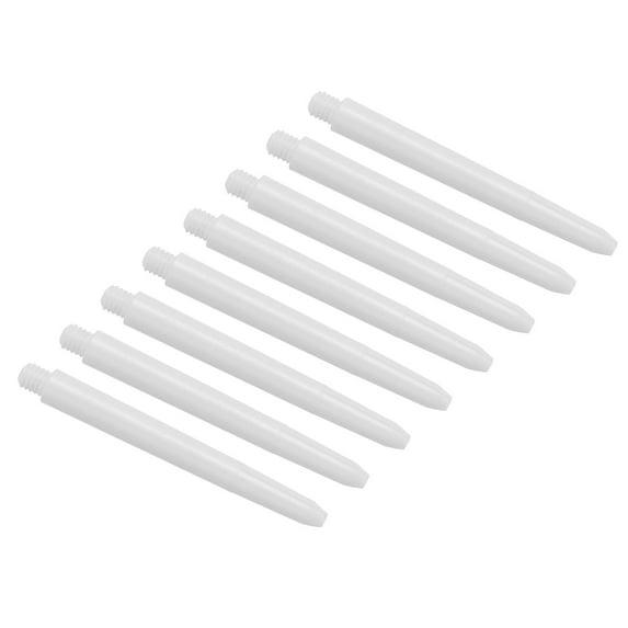 Uxcell 53mm 2BA Thread Plastic Dart Shafts Dart Stems, White 50 Pack