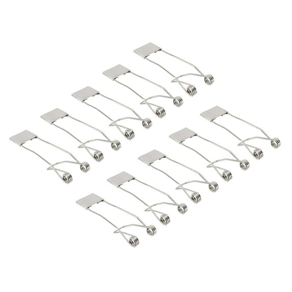 Uxcell 53x19mm Fix Clamps for Ceiling Lamp Recessed Light Downlight Spring Clips 20 Pack