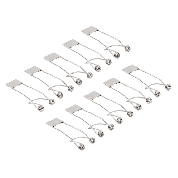 Uxcell 53x19mm Fix Clamps for Ceiling Lamp Recessed Light Downlight Spring Clips 20 Pack