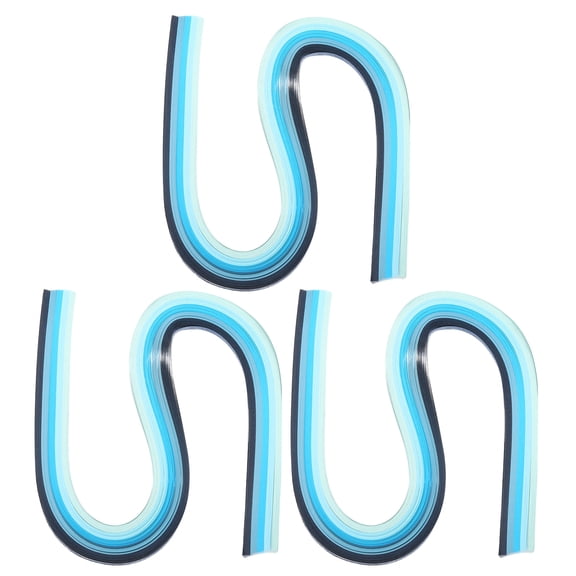 Uxcell 540 x 10mm Rainbow Quilling Strips Paper, Gradient Blue 360 Pcs