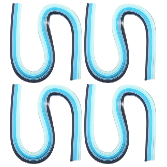 Uxcell 540 x 3mm Rainbow Quilling Strips Paper, Gradient Blue 480 Pcs