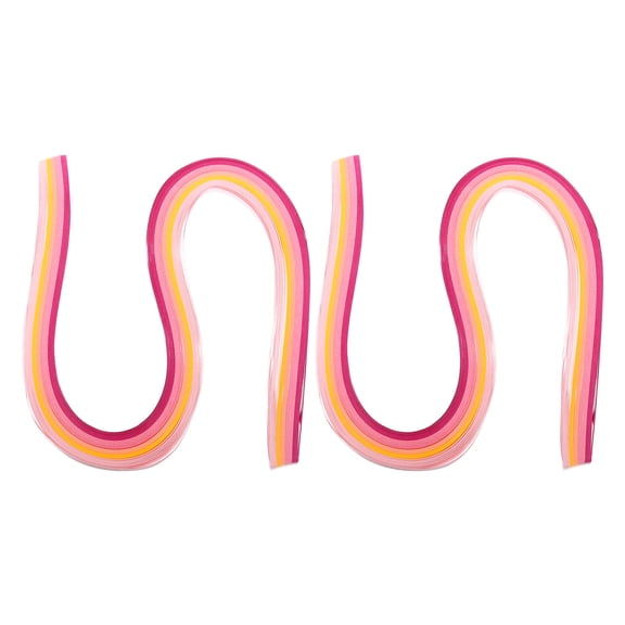 Uxcell 540 x 3mm Rainbow Quilling Strips Paper, Gradient Pink 240 Pcs
