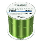 Uxcell 547Yard 13Lb Fluorocarbon Coated Monofilament Nylon Fishing Line Light Green
