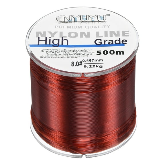 Uxcell 547Yard/1640FT Nylon Fishing Line 20lb Monofilament String Wire for DIY Craft Hanging Decoration Wine Red