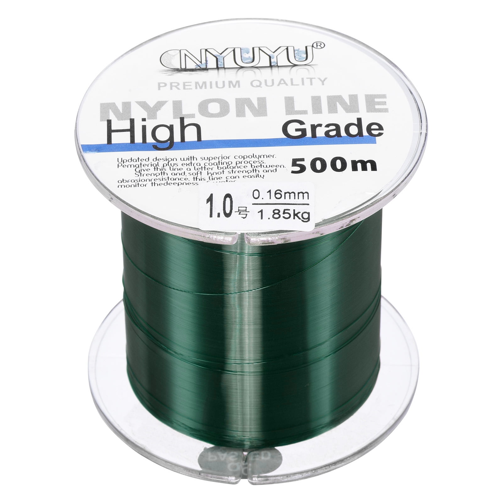 Uxcell 547Yard/1640FT Nylon Fishing Line 4lb Monofilament String Wire for DIY Craft Hanging Decoration Dark Green