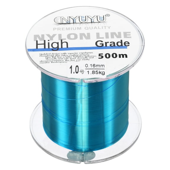 Uxcell 547Yard/1640FT Nylon Fishing Line 4lb Monofilament String Wire for DIY Craft Hanging Decoration Sky Blue