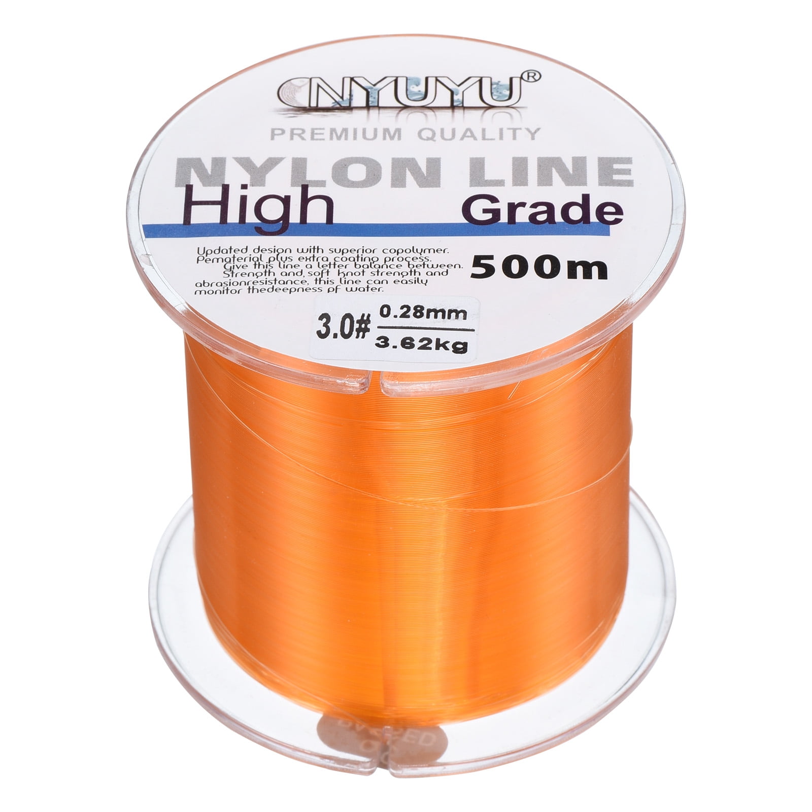Uxcell 547Yard 9Lb Fluorocarbon Coated Monofilament Nylon Fishing Line