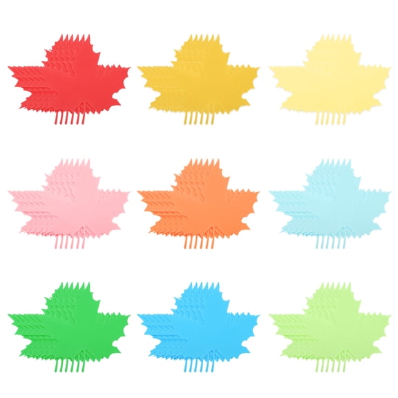 Uxcell 54Pcs Maple Leaf Cutouts, Maple Leaf Shaped Decorative Cut-outs Die Cut Paper Decorations for Classroom DIY Crafts Projects Party Supplies Wall Decor Bulletin Board Decoration
