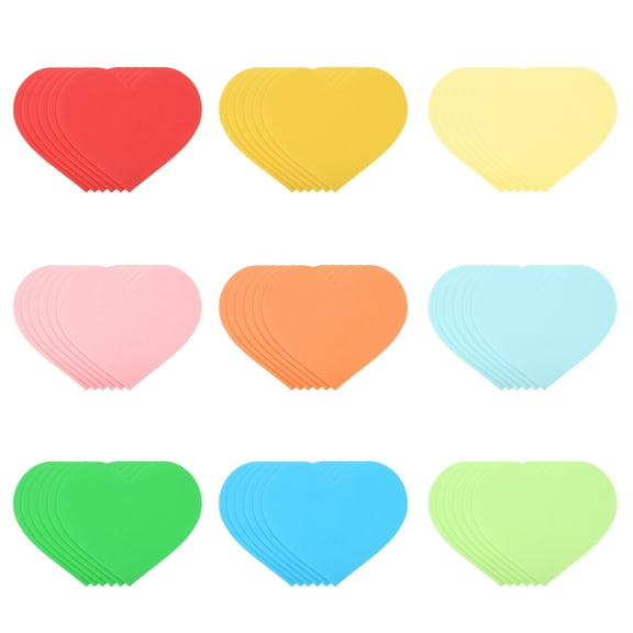 Uxcell 54Pcs Heart Cutouts, Heart Shaped Decorative Cut-outs Die Cut Paper Decorations for Classroom DIY Crafts Projects Party Supplies Wall Decor Bulletin Board Decoration