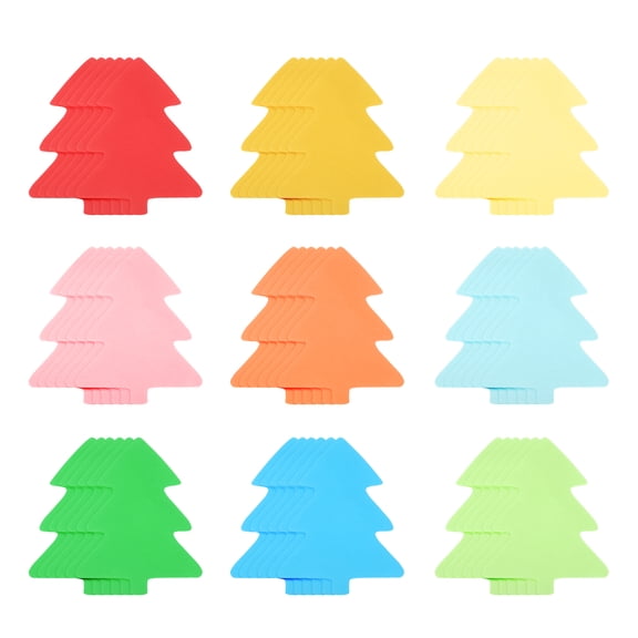 Uxcell 54Pcs Tree Cutouts, Tree Shaped Decorative Cut-outs Die Cut Paper Decorations for Classroom DIY Crafts Projects Party Supplies Wall Decor Bulletin Board Decoration
