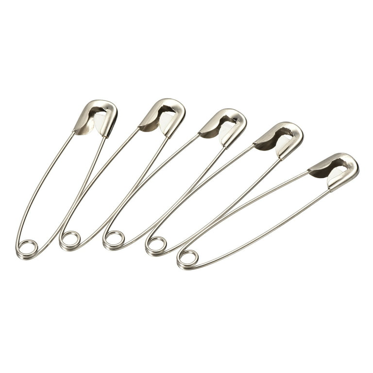 500 Pcs Bulb Safety Pins, White Safety Pins, Calabash Pins, Metal Gourd  Pins, Suitable for Tailors, Clothing Tag - 0.86 inch (22mm)