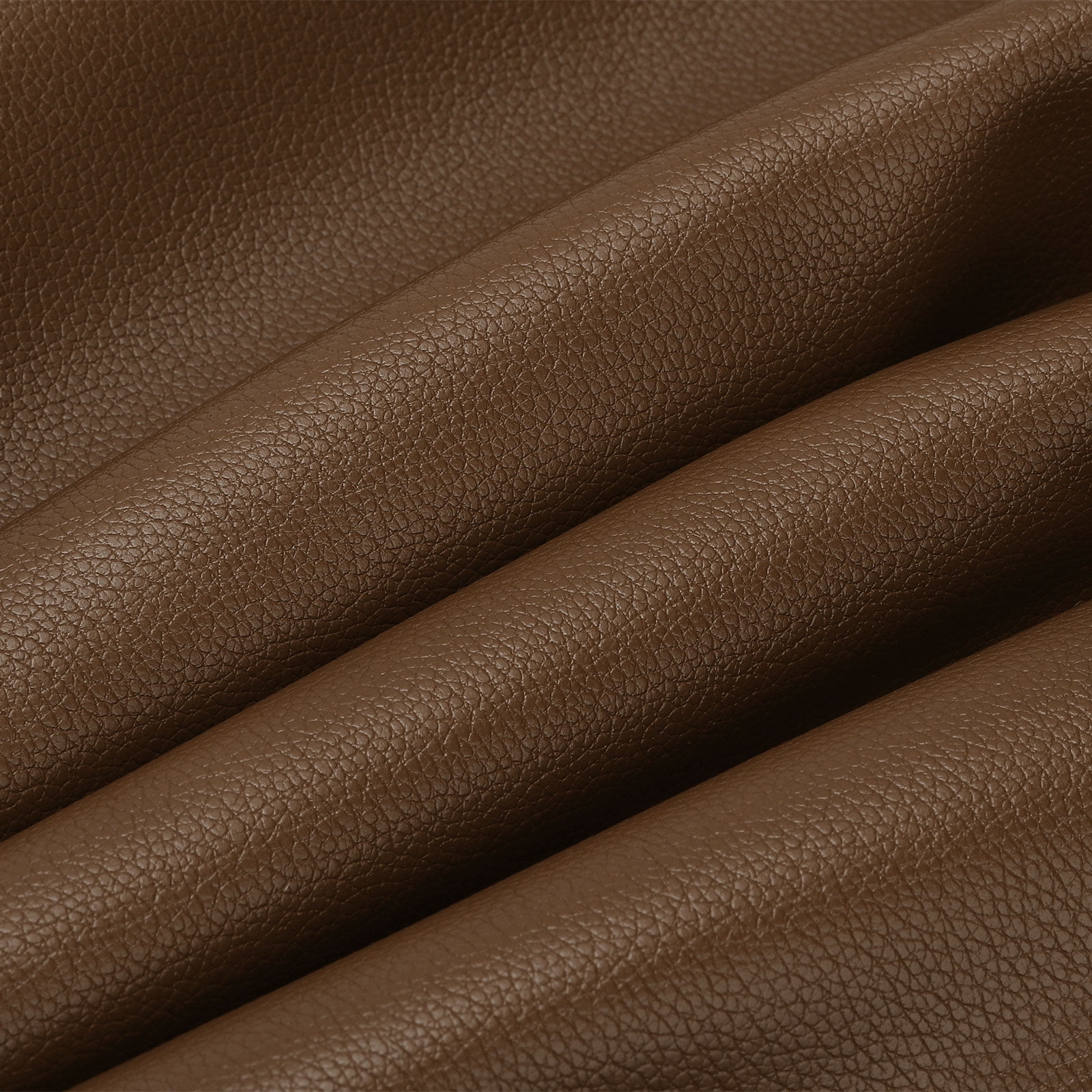 Uxcell 54x19.7x0.05 Inch PU Leather Book Cloth, Soft Colored Faux PU Leather Sheets, Coffee Color