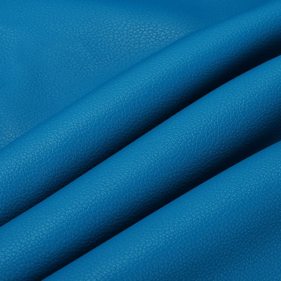 Uxcell 54x19.7x0.05 Inch PU Leather Book Cloth, Soft Colored Faux PU Leather Sheets, Dark Blue