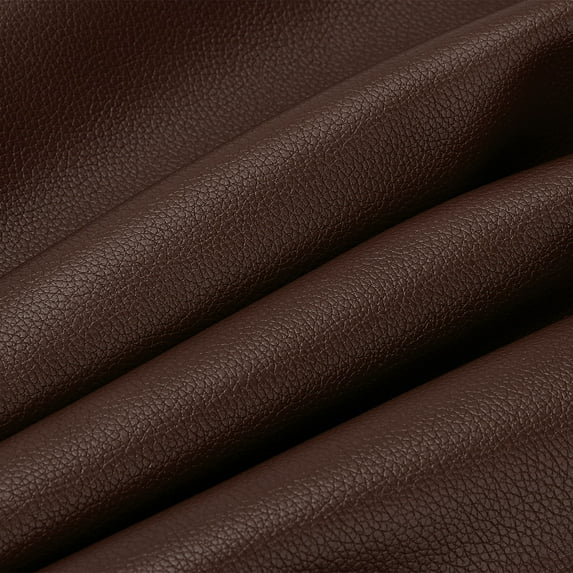 Uxcell 54x19.7x0.05 Inch PU Leather Book Cloth, Soft Colored Faux PU Leather Sheets, Dark Brown