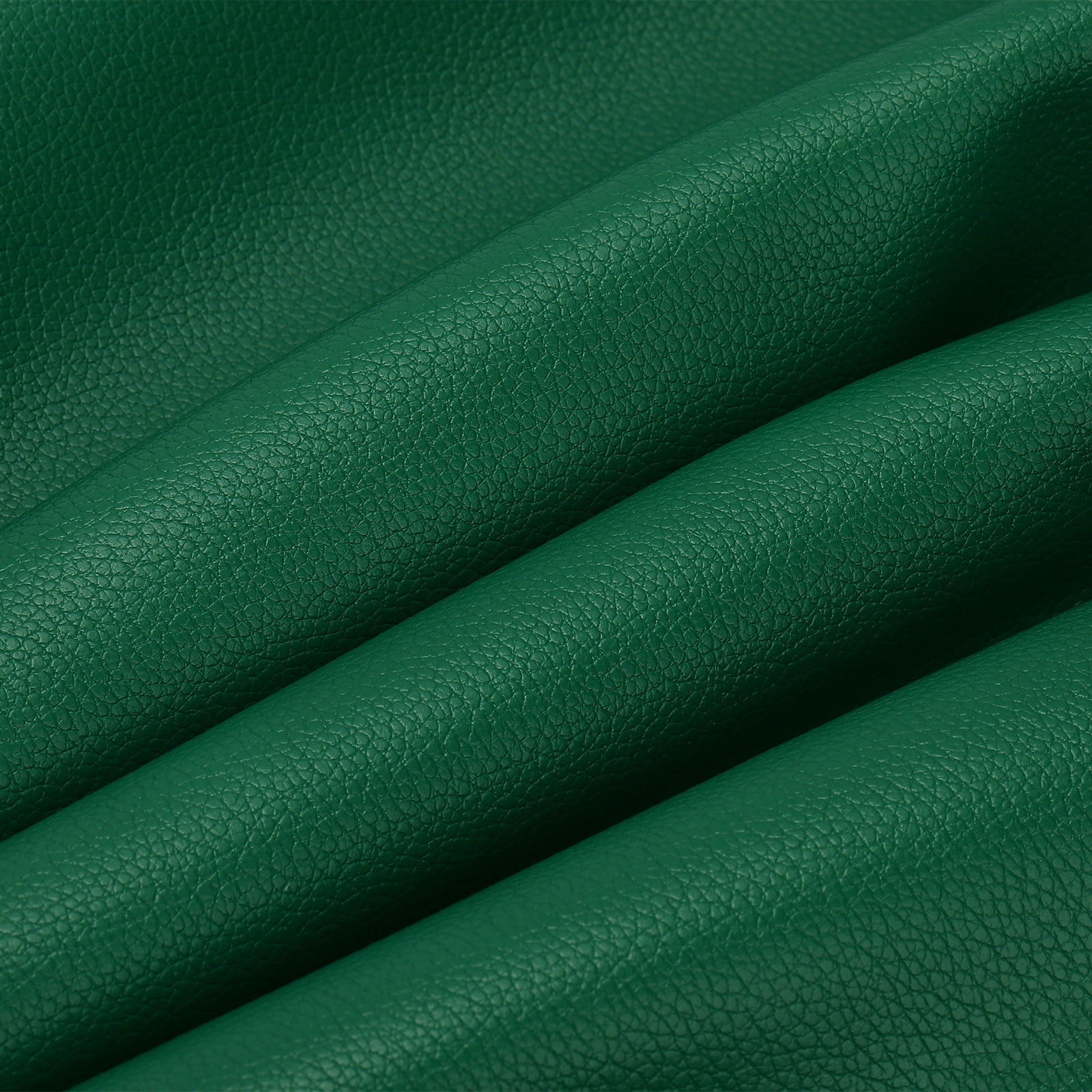Uxcell 54x19.7x0.05 Inch PU Leather Book Cloth, Soft Colored Faux PU Leather Sheets, Forest Green