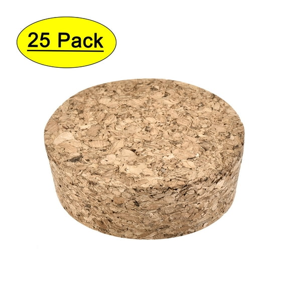 Uxcell 54x50x19mm Wooden Tapered Cork Plugs Stoppers 25 Pack