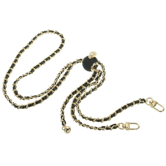 Uxcell 55 Inch Purse Chain Strap, Adjustable Handbag Chains Shoulder CrossBody Replacement for Bags, Light Gold/Black