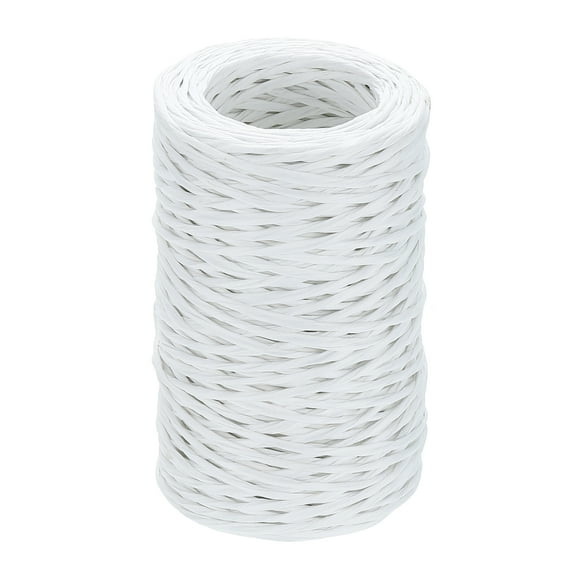 Uxcell 55 Yards Floral Bind Wire Wrap Twine, 2mm Floral Wire Vine Bind Wire Rustic Craft Wire for DIY Projects Flower Bouquet Making Wreath Gift Wrapping Wedding Decoration, White