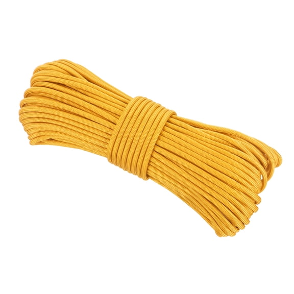 Uxcell 550 Paracord Rope 102ft, 4mm Thin Paracord Nylon Cord Survival 7-Strand Core for Tent Camping Outdoor Gear - Orange
