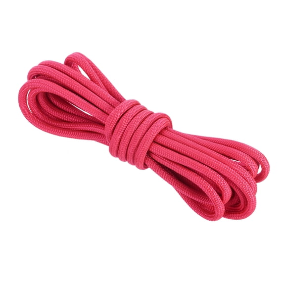 Uxcell 550 Paracord Rope 10ft, 4mm Thin Paracord Nylon Cord Survival 7-Strand Core for Tent Camping Outdoor Gear - Rose Red