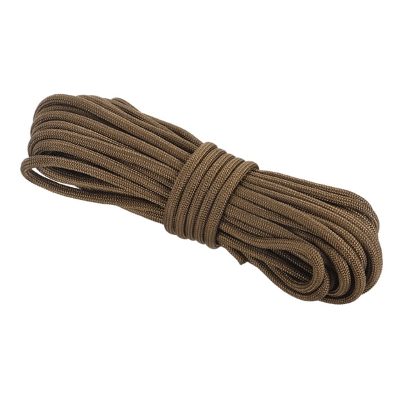 Uxcell 550 Paracord Rope 26ft, 4mm Thin Paracord Nylon Cord Survival 7-Strand Core for Tent Camping Outdoor Gear - Brown
