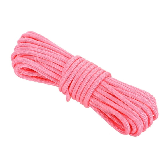 Uxcell 550 Paracord Rope 26ft, 4mm Thin Paracord Nylon Cord Survival 7-Strand Core for Tent Camping Outdoor Gear - Fluorescent Pink