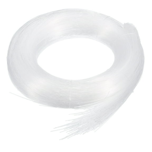 Uxcell 550Pcs 13ft PMMA Mixed Fiber Optic Cable Strands 0.03 Inch Side Glow LED Illumination Crystal Cables