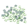 thumbnail image 1 of Uxcell 55Pack Mosaic Tiles, 13 Faces Glitter Crystal Glass Pieces Green 1 x 1cm, 1 of 6