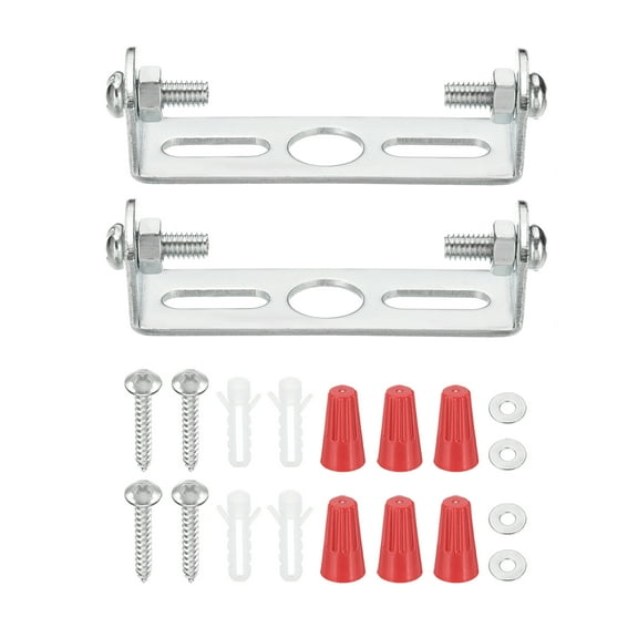 Uxcell 55mm (2.2") Universal Light Fixture Mounting Bracket Kit, 2 Set Light Crossbar Ceiling Light Plate with Screw for Wall Light Ceiling Light Pendant Chandelier