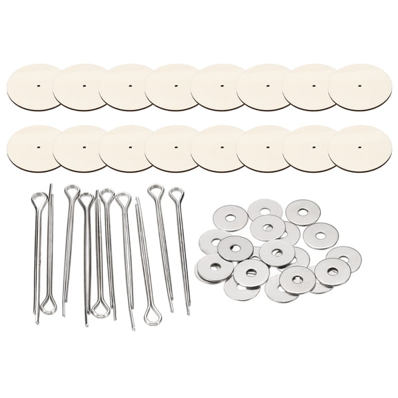 Uxcell 55mm Doll Joints, 8 Set Removable Cotter Pin Joints Connector and Fiberboard Tray for Bear Limbs Making Head DIY Crafts Accessories
