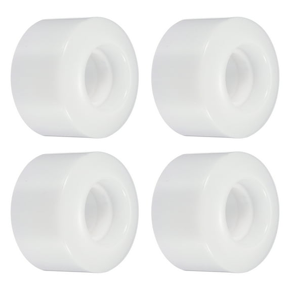 Uxcell 55mm Skateboard Wheel Street Wheels for Skateboards Cruiser Wheel 80A, White 4 Pack