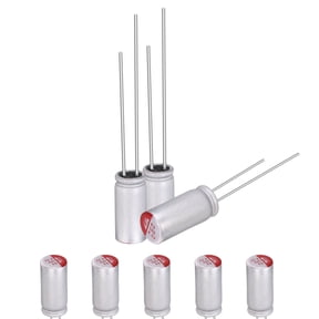 Uxcell 560uF 6.3V Solid Electrolytic Capacitor, 20 Pack 5x11mm Aluminum Solid Electrolytic Capacitor Assortment for PCB Repair Electronics Audio Low ESR Motherboard Graphics Card Caps