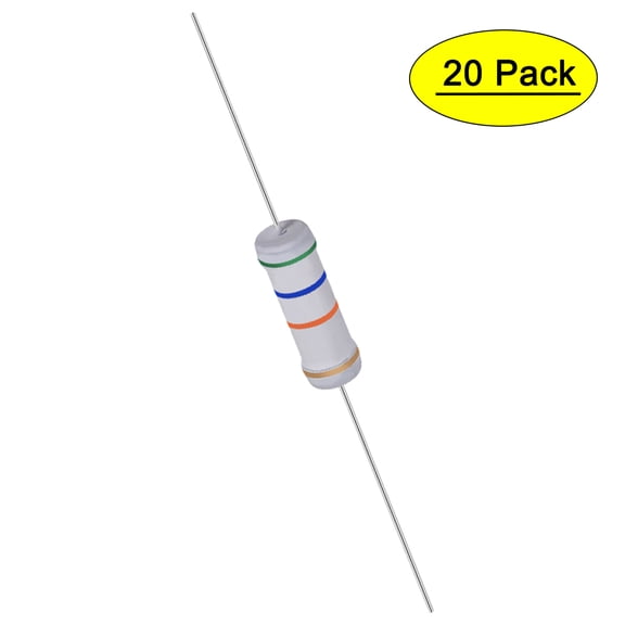 Uxcell 20Pcs 3W 3 Watt Metal Oxide Film Resistor 56K Ohm ±5% Tolerance