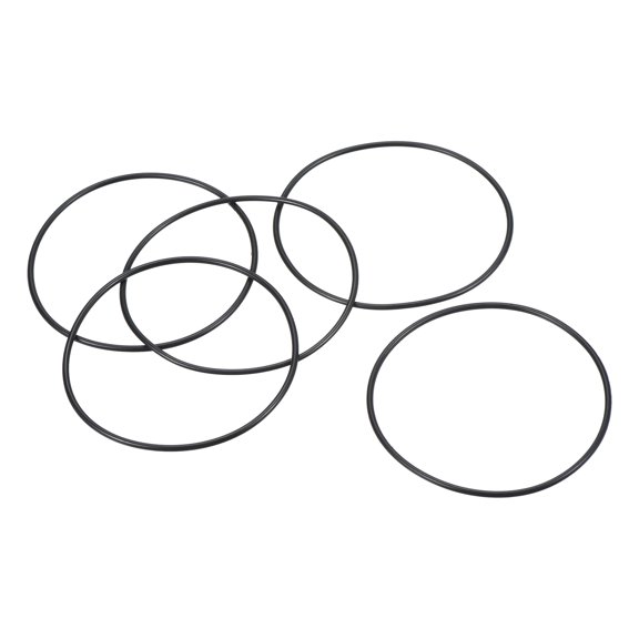Uxcell 56x53x1.5mm Nitrile Rubber O Rings Metric Sealing Gasket, Black 5 Pack