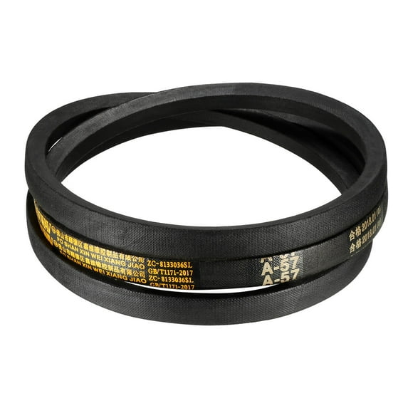 Uxcell 57" Drive V Belts Industrial Transmission Belts Rubber Black 1pcs