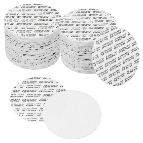 Uxcell 58mm/2.28"Foam Lid Liner, 160Pcs Adhesive Round PS Pressure Sensitive Seals, Cap Liners Resistant Tamper for Plastic Glass Jar Bottle Cap Canning Vials Seals