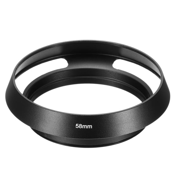 Uxcell 58mm Lens Hood, Standard Vented Matte Surface Inside Lens Hood, Black