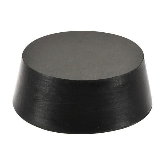 Uxcell 58mm to 68mm Solid Rubber Tapered Plug for Lab Home Black