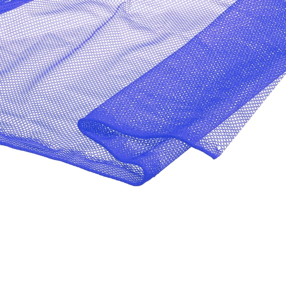 Uxcell 59" Mesh Fabric Slightly Stretchy for Backpack Pocket,Netting Bags, Clothes Net Light Blue 2 Yard