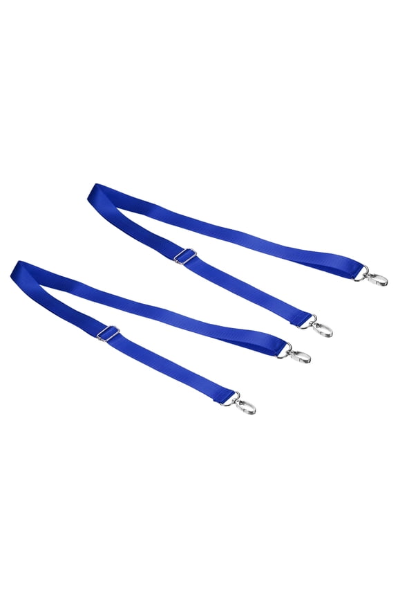 59" Shoulder Strap, 2 Pcs 0.98" Width Nylon Adjustable Replacement Strap with Metal Swivel Hooks, Dark Blue