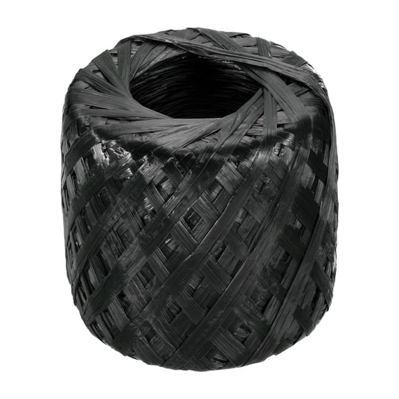 Uxcell 591ft Polyester Nylon Plastic Rope Twine, 30mm/1.2 Inch Household Packing Bundled for Gardening Craft Carrying, Black