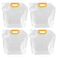 thumbnail image 1 of Uxcell 5L Collapsible Water Container Bag, Plastic Storage Jug Folding Water Bag, 4 Pack Clear, 1 of 6
