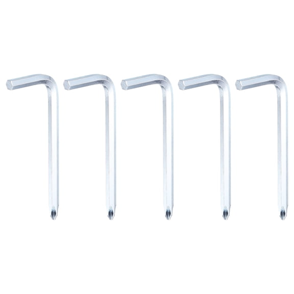 Uxcell 5PCS Offset Screwdriver H5/PH2 5mm Hex Phillips Head L-type Wrench Double Ended Hand Tool for Home Appliance Repair (3.15" x 1.18")