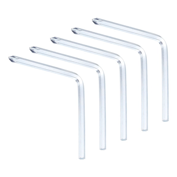 Uxcell 5PCS Offset Screwdriver H5/PH2 6mm Hex Phillips Head L-type Wrench Double Ended Hand Tool for Home Appliance Repair (3.54" x 3.54")