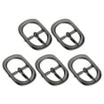 thumbnail image 1 of Uxcell 5Pack 0.75" Single Prong Belt Buckle Oval Center Bar Buckles for Leather Craft, Dark Grey, 1 of 7